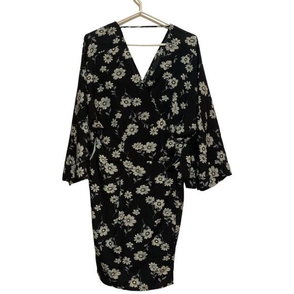 𝅺LIBERTY Floral wrap dress bell sleeves - Picture 1 of 6
